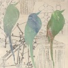 Three Birds on White I