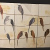 Birds on a Wire Triptych